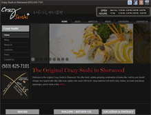 Tablet Screenshot of crazysushi.net